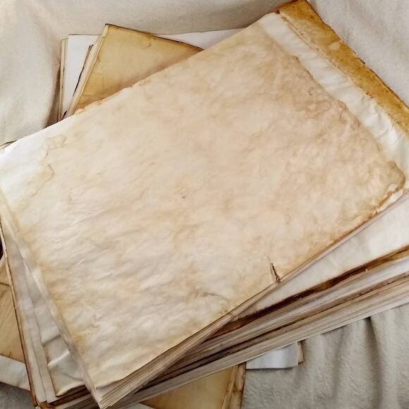 20 Tea Dyed 8.5"x14" Papers, Hand Dyed Papers, Junk Journal Supply - Picture 2 of 5